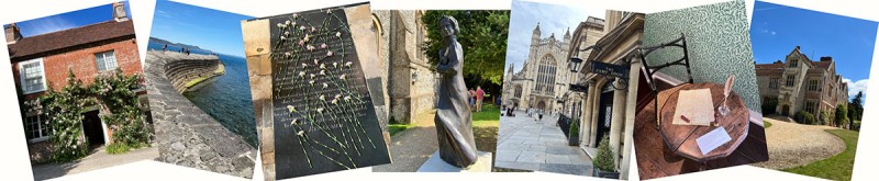 Photo collage of typical sites visited on tours