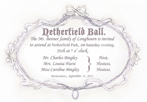 Netherfield Ball Invitation
