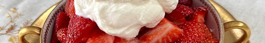 Strawberries Cream Banner
