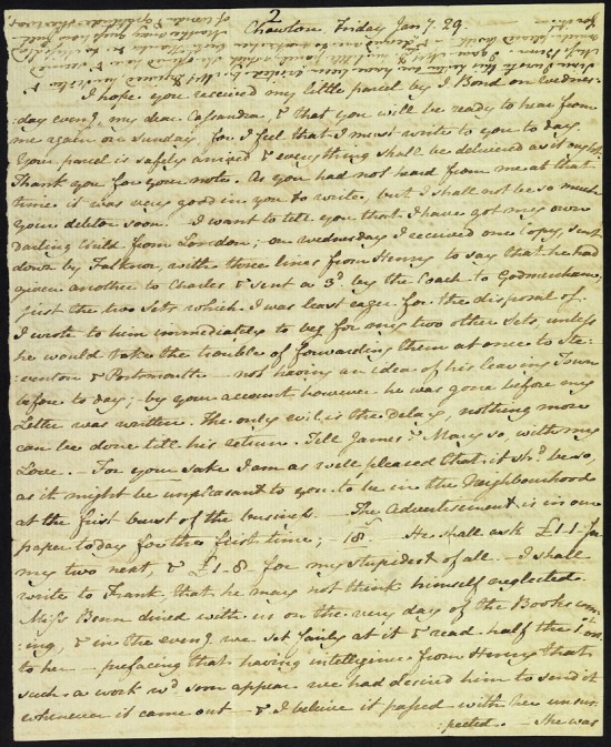 JAHLTR4 Letter JA to CA 1813 JAHLTR4 Letter JA to CA 1813
