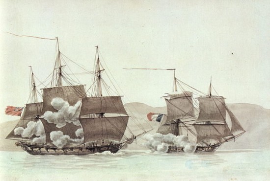 Fig. 3 La Ligurienne vs HMS Peterel Fig. 3 La Ligurienne vs HMS Peterel