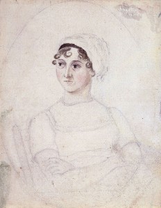 Pencil/watercolor sketch by Cassandra Austen, c.1810
