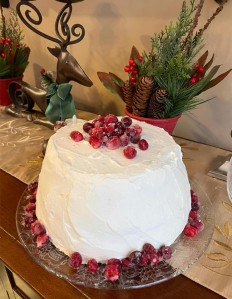 Vanilla Cranberry Cake, by Diane Hopkins