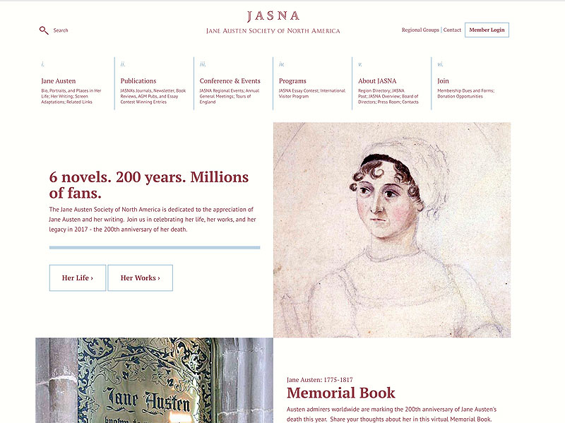 Welcome to the New JASNA.org!